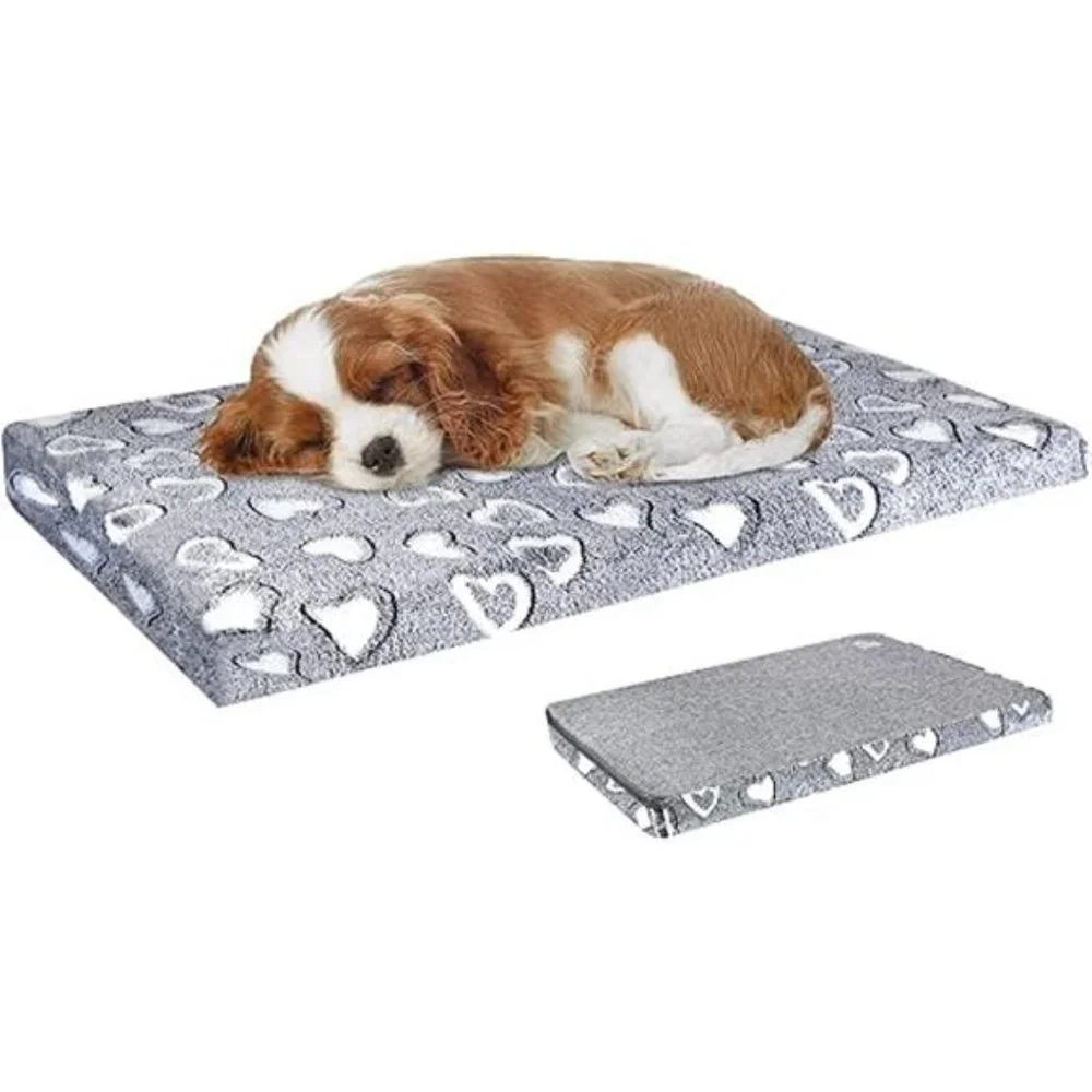 Reversible Cool and Warm Dog Bed Mat for Crates - Stylish Pad With Waterproof